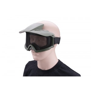 Tactical goggles with hood - Olive (Ultimate Tactical)